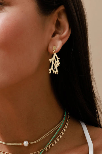 Boucles d'oreilles Coral