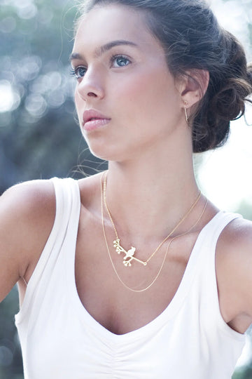 Collier Bird on branch