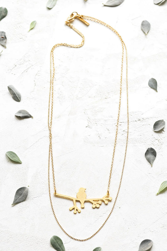 Collier Bird on branch