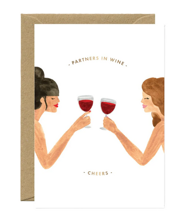 Carte postale Partner in wine