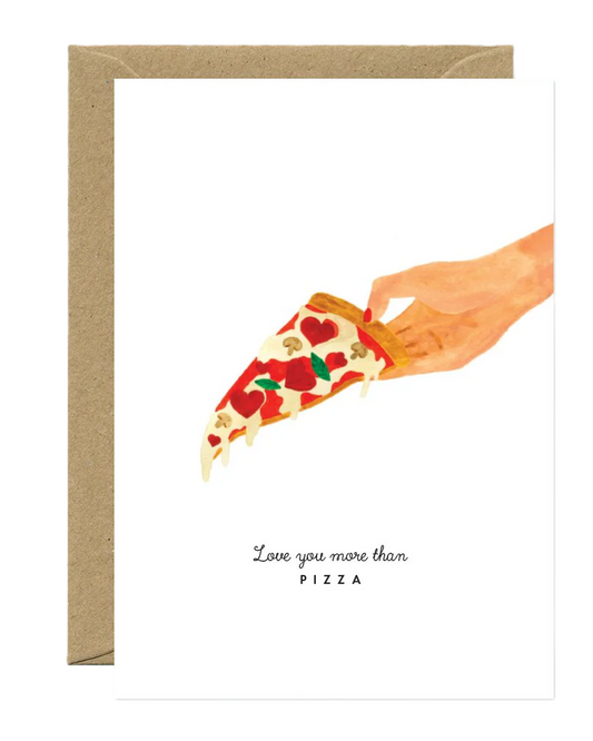 Carte postale Love you pizza