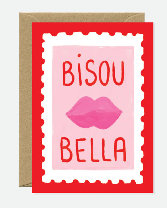 Carte postale Bisou Bella