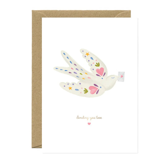 Carte postale Sending Love Bird