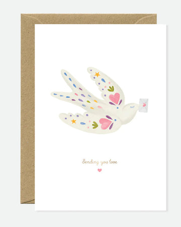 Carte postale Sending Love Bird
