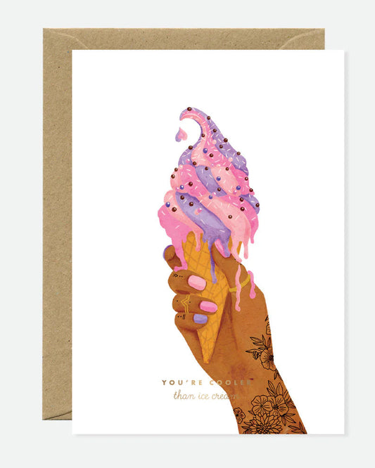 Carte postale Cooler Than Ice Cream