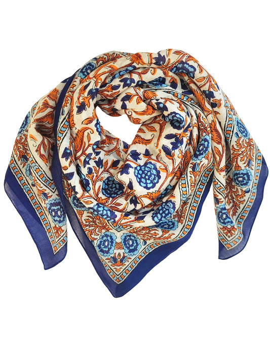 Foulard Daya bleu