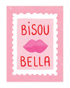 Petite affiche Bisous bella