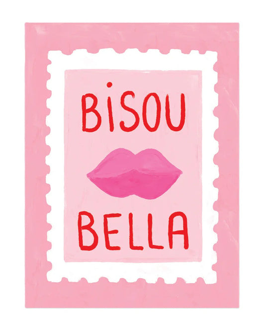 Petite affiche Bisous bella