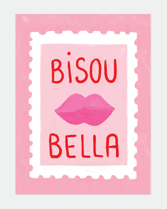 Petite affiche Bisous bella