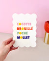 Affiche Cocotte Brouillé Poché Mollet