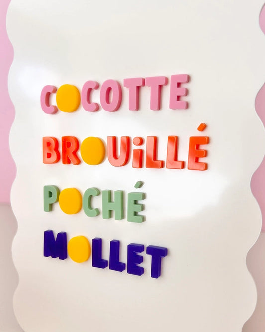 Affiche Cocotte Brouillé Poché Mollet