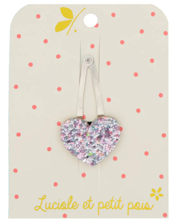 Barrette coeur ciel