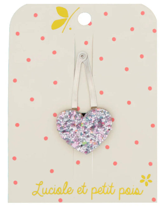 Barrette coeur ciel
