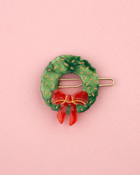 Barrette Couronne sapin