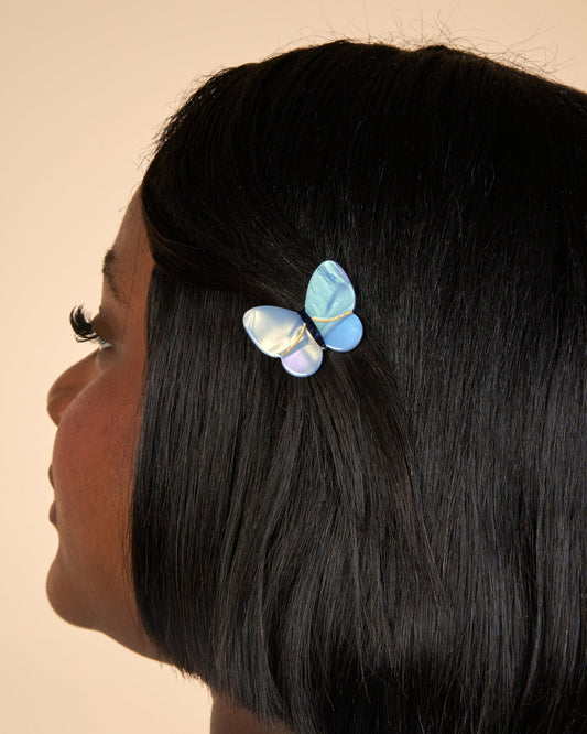 Barrette Papillon Lavande