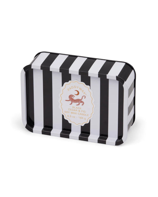 Tin candle A Dopo - Tiger, Black Cedar & Fig