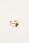 Bague Cléo - Jaspe vert