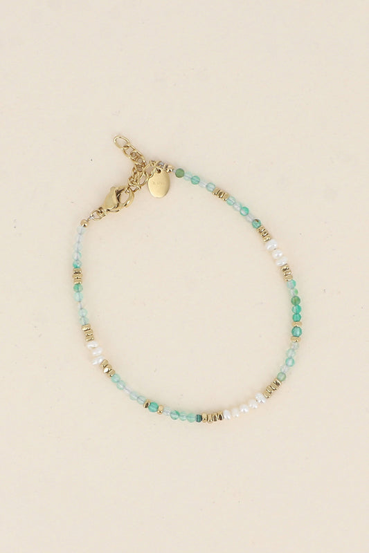 Bracelet Cody - Agate verte