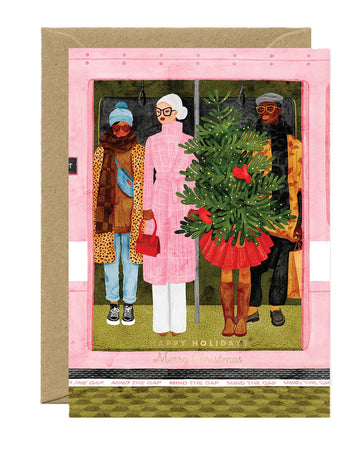 Carte postale Christmas Metro