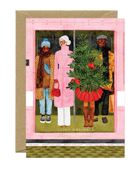 Carte postale Christmas Metro