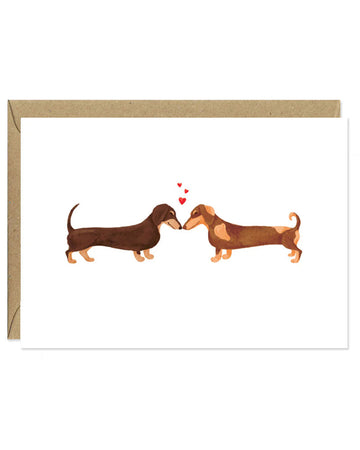 Carte postale Dachshunds Lovers
