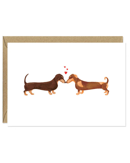 Carte postale Dachshunds Lovers