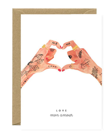 Carte postale Hands of love