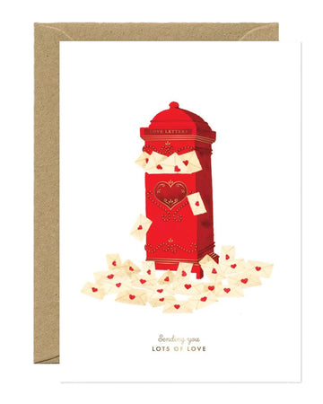 Carte postale Love mails
