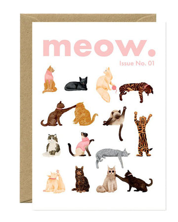 Carte postale Meow issue