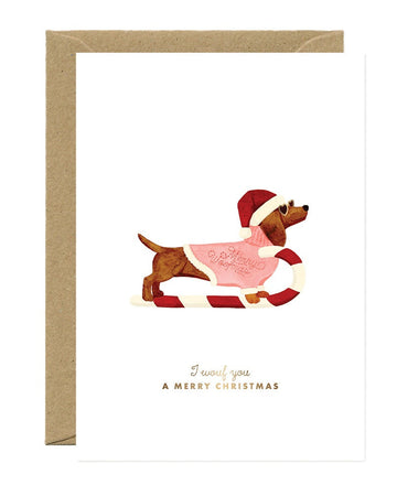 Carte postale Merry woofmas
