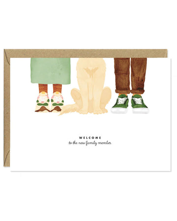 Carte postale Welcome Family Dog
