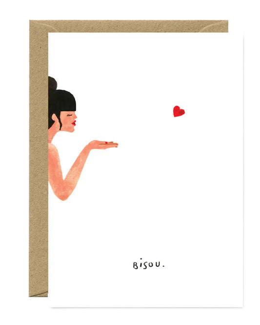 Carte postale Bisou