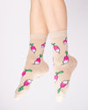 Chaussettes à paillettes Radis