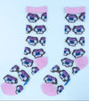 Chaussettes transparentes Pensées