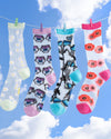 Chaussettes transparentes Pensées