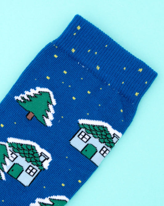 Chaussettes Village enneigé