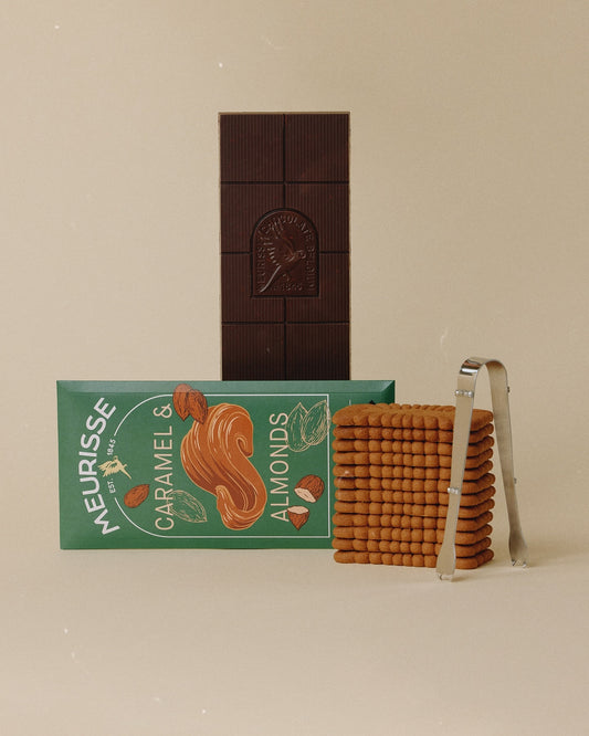 Chocolat noir avec amandes caramélisées