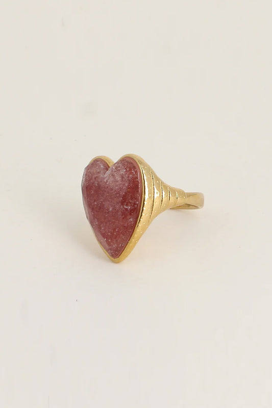 Bague Clémence - Quartz fraise