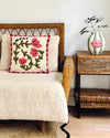Coussin Influence coquelicot rose
