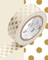 Masking Tape déco - Dot gold