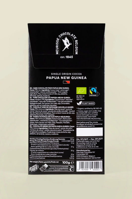 Chocolat noir de Papouasie Nouvelle Guinée