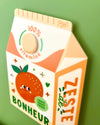 Décoration murale Brique de jus d'orange