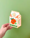 Décoration murale Brique de jus d'orange