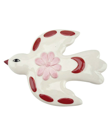 Déco murale Oiseau fleur rose