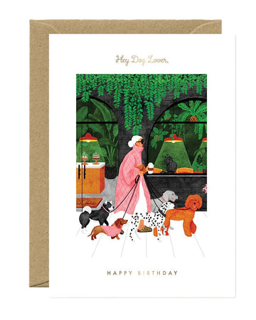 Carte postale Birthday Dog lovers