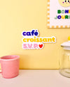 Enseigne murale Café Croissant S.V.P