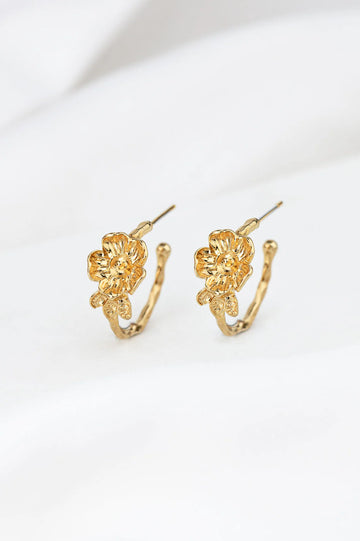Boucles d'oreilles Flora hoop
