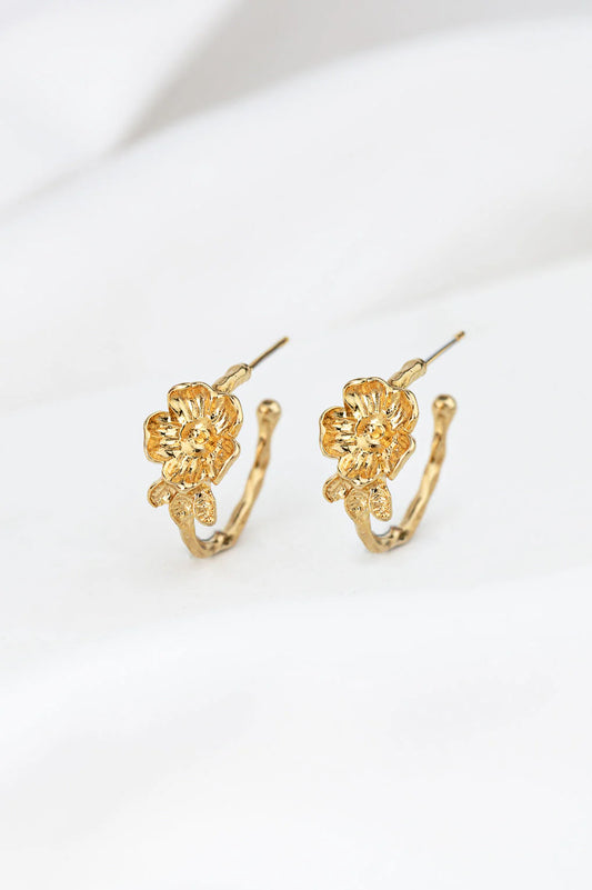 Boucles d'oreilles Flora hoop