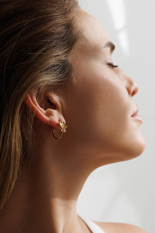 Boucles d'oreilles Flora hoop