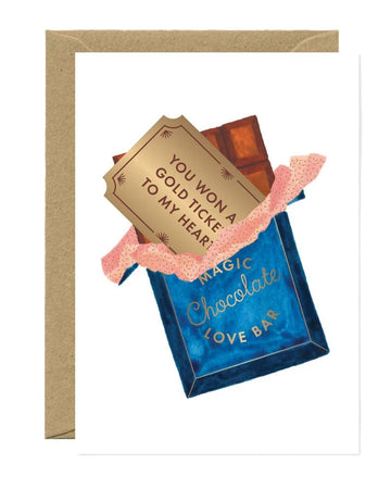 Carte postale Golden ticket